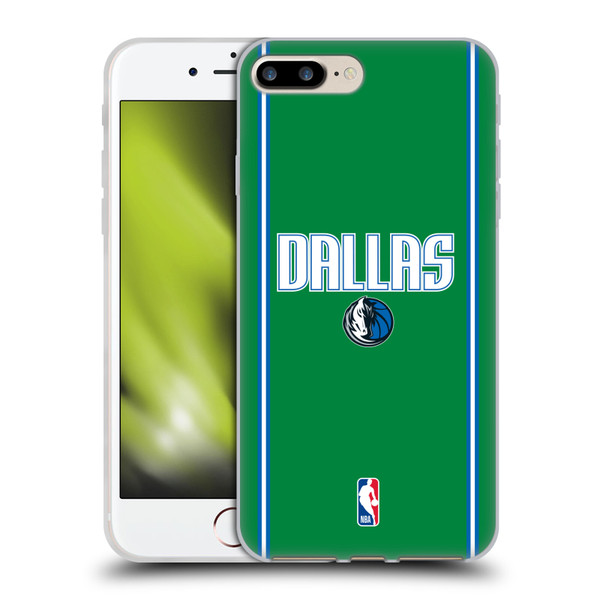 NBA Dallas Mavericks Logo Green Design Soft Gel Case for Apple iPhone 7 Plus / 8 Plus & MagSafe