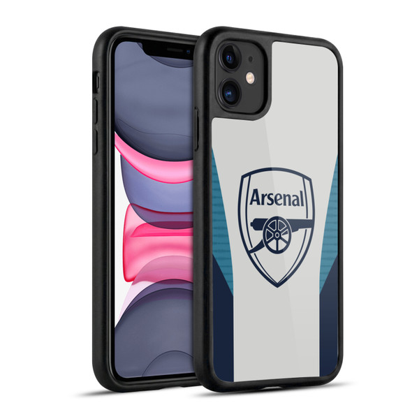 Arsenal FC Training Patterns Grey Gel Armour Case For Apple iPhone 11