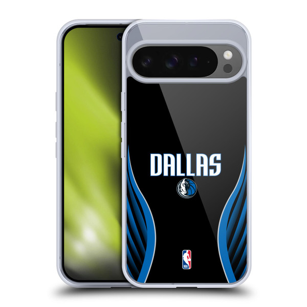 NBA Dallas Mavericks Logo Black Design Soft Gel Case for Google Pixel 9 Pro XL