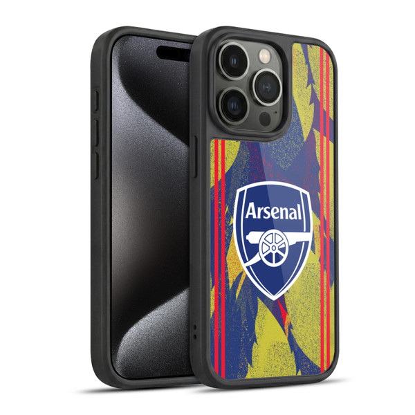 Arsenal FC Training Patterns Urban Gel Armour Case For Apple iPhone 15 Pro
