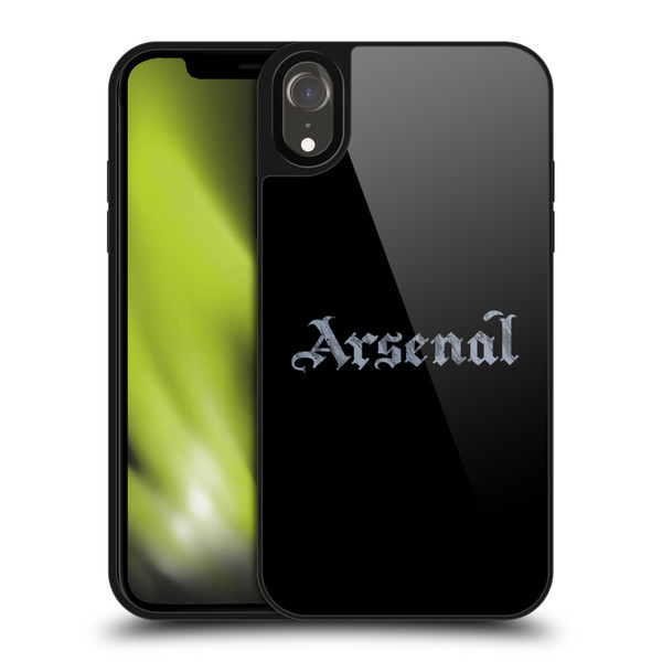 Arsenal FC Training Patterns Black Gel Armour Case For Apple iPhone XR
