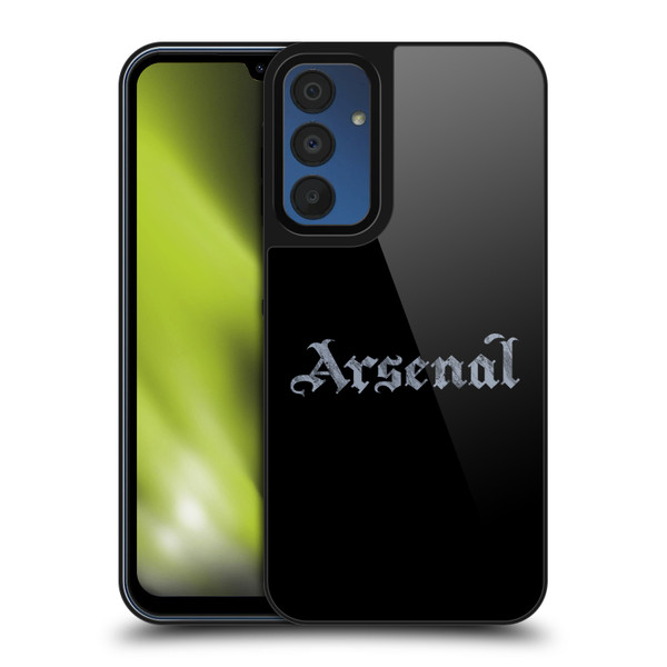 Arsenal FC Training Patterns Black Gel Armour Case For Samsung Galaxy A15