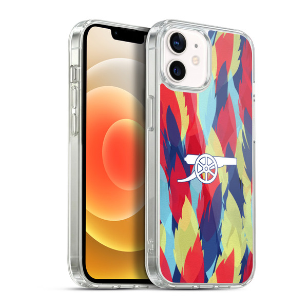 Arsenal FC Training Patterns Multicolour Soft Gel Case for Apple iPhone 12 / iPhone 12 Pro & MagSafe