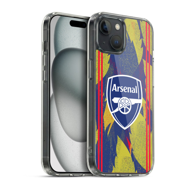 Arsenal FC Training Patterns Urban Soft Gel Case for Apple iPhone 15 Plus & MagSafe