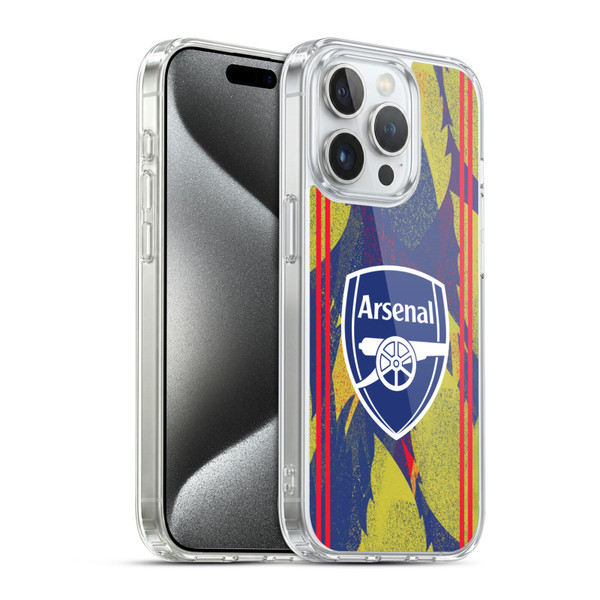 Arsenal FC Training Patterns Urban Soft Gel Case for Apple iPhone 15 Pro & MagSafe