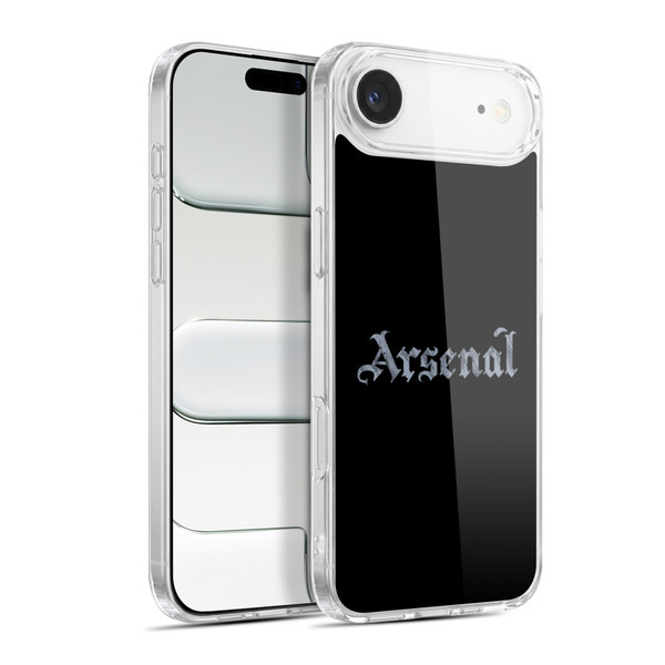 Arsenal FC Training Patterns Black Soft Gel Case for Apple iPhone 17 Air