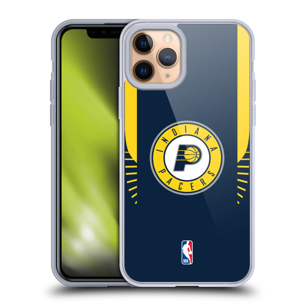 NBA Indiana Pacers Logo Navy Design Soft Gel Case for Apple iPhone 11 Pro & MagSafe