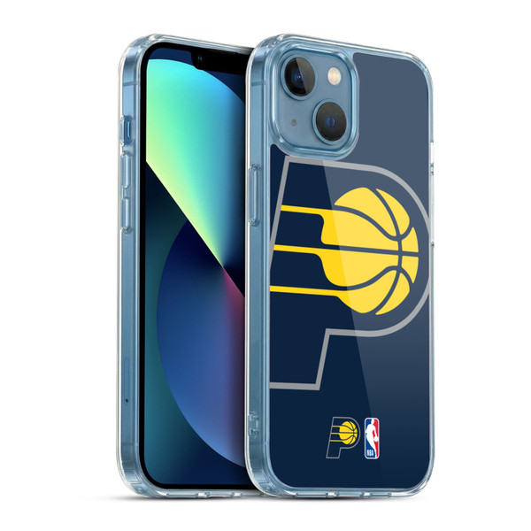 NBA Indiana Pacers Logo Oversized Soft Gel Case for Apple iPhone 13 Mini & MagSafe