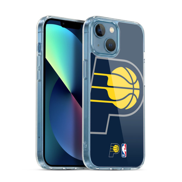 NBA Indiana Pacers Logo Oversized Soft Gel Case for Apple iPhone 13 Mini & MagSafe