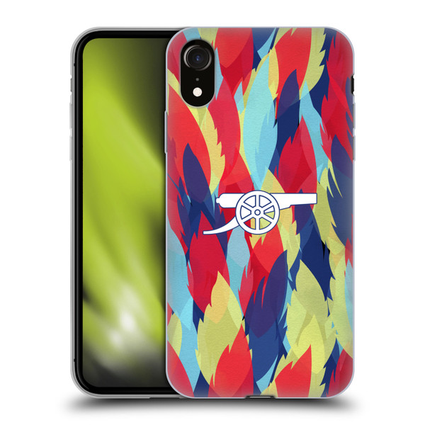 Arsenal FC Training Patterns Multicolour Soft Gel Case for Apple iPhone XR