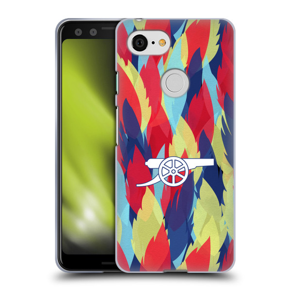 Arsenal FC Training Patterns Multicolour Soft Gel Case for Google Pixel 3