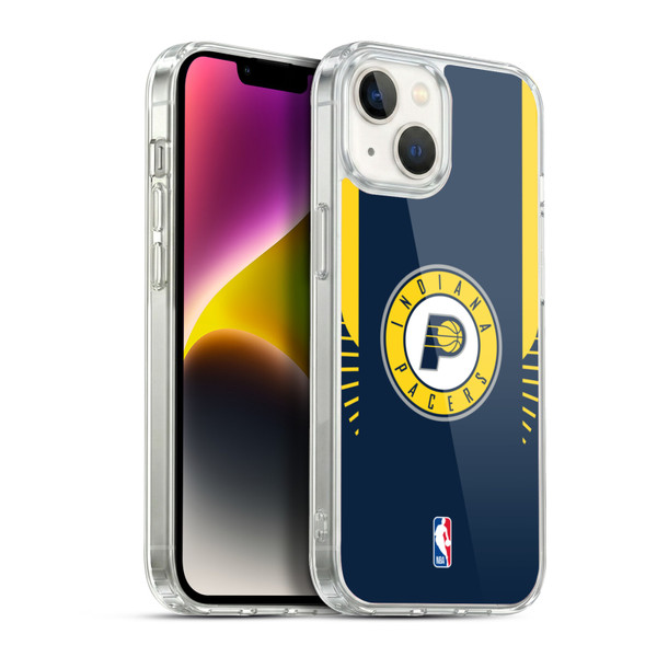 NBA Indiana Pacers Logo Navy Design Soft Gel Case for Apple iPhone 14
