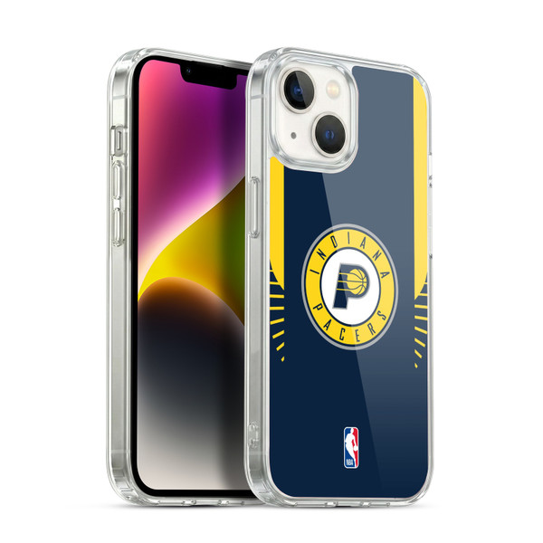 NBA Indiana Pacers Logo Navy Design Soft Gel Case for Apple iPhone 14