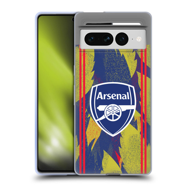 Arsenal FC Training Patterns Urban Soft Gel Case for Google Pixel 7 Pro