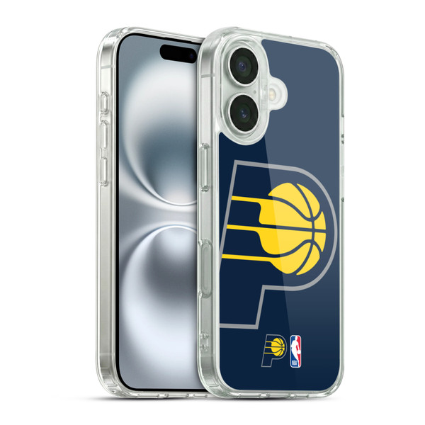 NBA Indiana Pacers Logo Oversized Soft Gel Case for Apple iPhone 16 & MagSafe