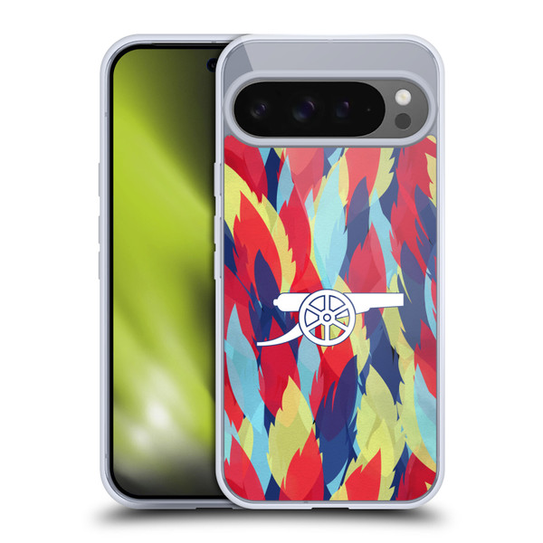Arsenal FC Training Patterns Multicolour Soft Gel Case for Google Pixel 9 Pro XL