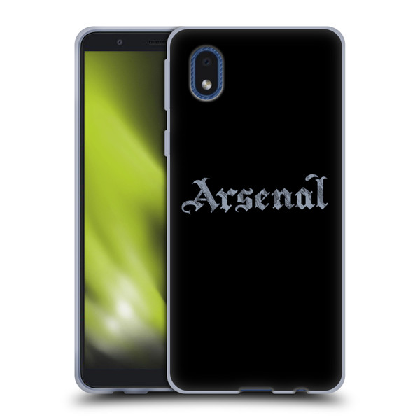 Arsenal FC Training Patterns Black Soft Gel Case for Samsung Galaxy A01 Core (2020)