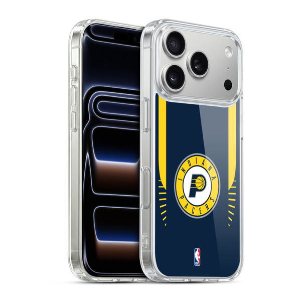 NBA Indiana Pacers Logo Navy Design Soft Gel Case for Apple iPhone 17 Pro