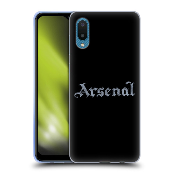 Arsenal FC Training Patterns Black Soft Gel Case for Samsung Galaxy A02/M02 (2021)