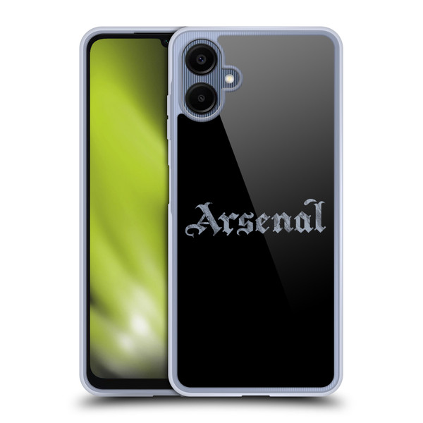 Arsenal FC Training Patterns Black Soft Gel Case for Samsung Galaxy A06 4G