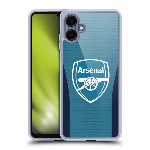 Arsenal FC Training Patterns Blue Soft Gel Case for Samsung Galaxy A06 4G