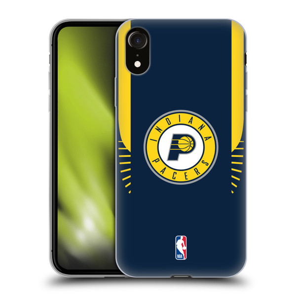 NBA Indiana Pacers Logo Navy Design Soft Gel Case for Apple iPhone XR