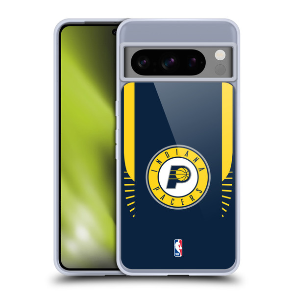NBA Indiana Pacers Logo Navy Design Soft Gel Case for Google Pixel 8 Pro