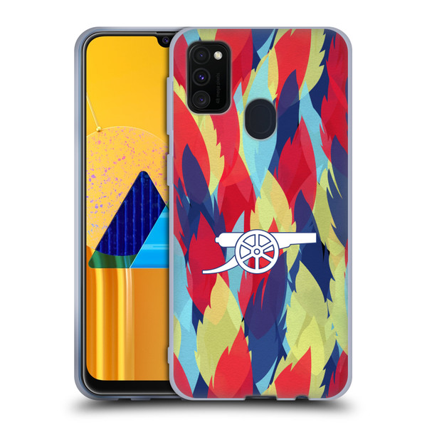 Arsenal FC Training Patterns Multicolour Soft Gel Case for Samsung Galaxy M30s (2019)/M21 (2020)