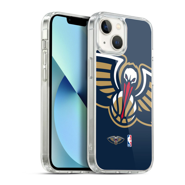 NBA New Orleans Pelicans Logo Oversized Soft Gel Case for Apple iPhone 13