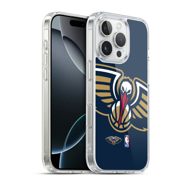 NBA New Orleans Pelicans Logo Oversized Soft Gel Case for Apple iPhone 16 Pro & MagSafe