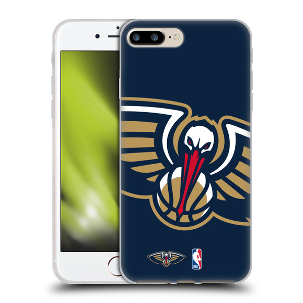 NBA New Orleans Pelicans Logo Oversized Soft Gel Case for Apple iPhone 7 Plus / iPhone 8 Plus & MagSafe