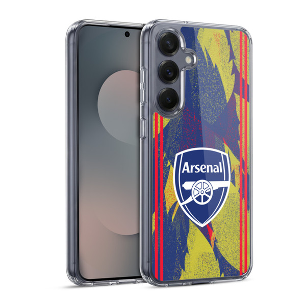 Arsenal FC Training Patterns Urban Soft Gel Case for Samsung Galaxy S25 & MagSafe