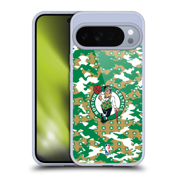 NBA Boston Celtics Camouflage Soft Gel Case for Google Pixel 10 Pro XL