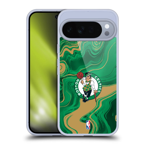 NBA Boston Celtics Marble Agates Soft Gel Case for Google Pixel 10 Pro XL