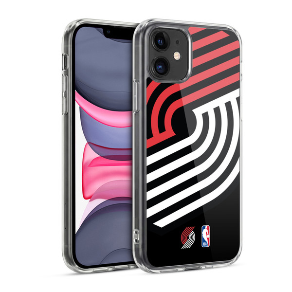 NBA Portland Trail Blazers Logo Oversized Soft Gel Case for Apple iPhone 11