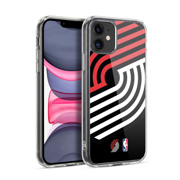 NBA Portland Trail Blazers Logo Oversized Soft Gel Case for Apple iPhone 11