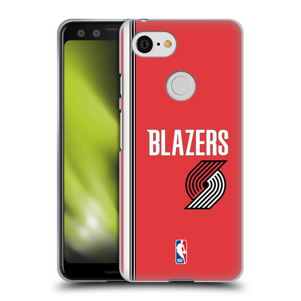 NBA Portland Trail Blazers Logo Retro Design Soft Gel Case for Google Pixel 3