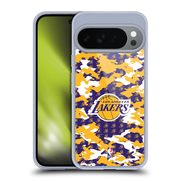 NBA Los Angeles Lakers Camouflage Soft Gel Case for Google Pixel 10