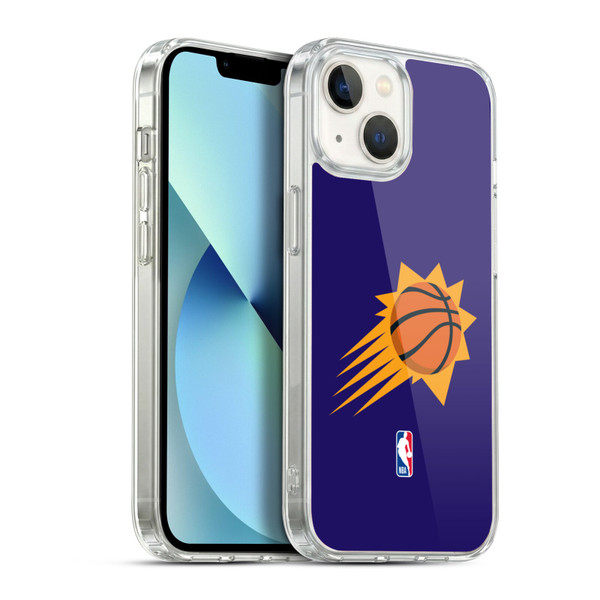 NBA Phoenix Suns Logo Purple Soft Gel Case for Apple iPhone 13