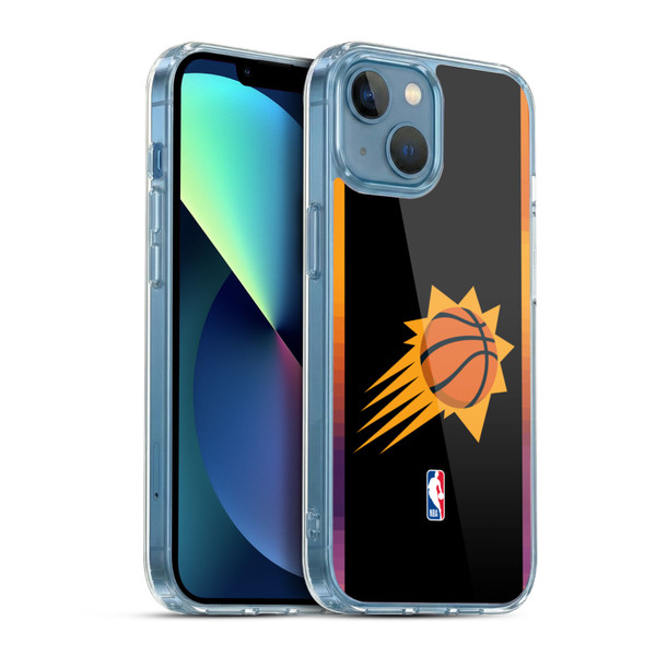 NBA Phoenix Suns Logo Black Design Soft Gel Case for Apple iPhone 13 Mini & MagSafe