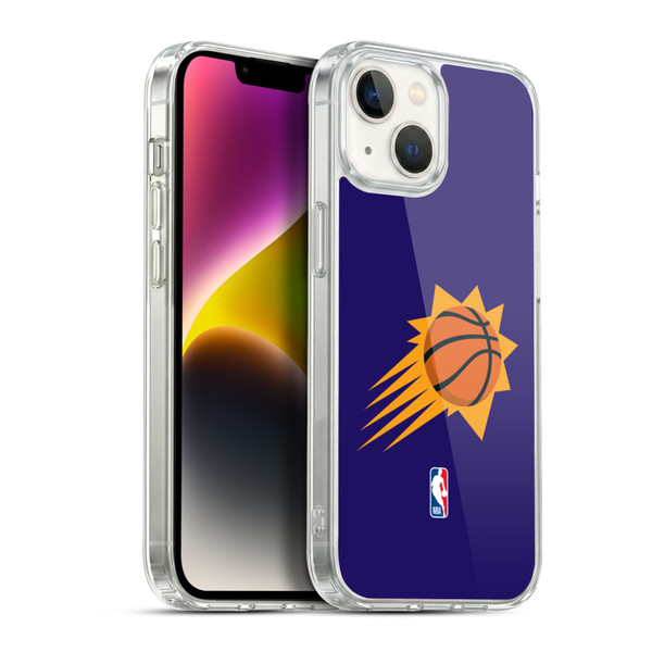 NBA Phoenix Suns Logo Purple Soft Gel Case for Apple iPhone 14