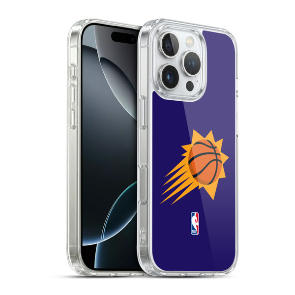 NBA Phoenix Suns Logo Purple Soft Gel Case for Apple iPhone 16 Pro & MagSafe