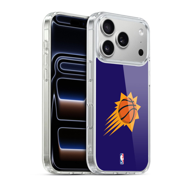 NBA Phoenix Suns Logo Purple Soft Gel Case for Apple iPhone 17 Pro