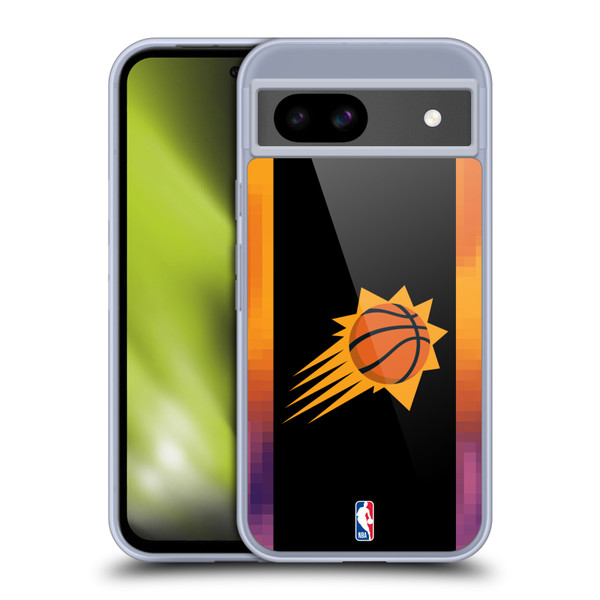 NBA Phoenix Suns Logo Black Design Soft Gel Case for Google Pixel 8a