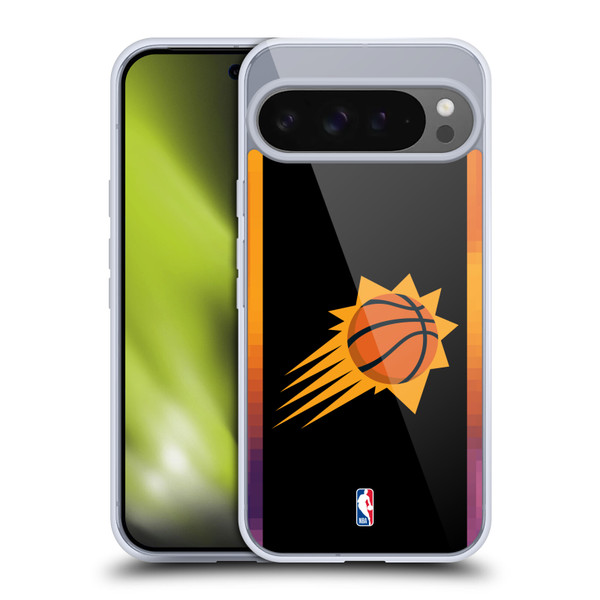 NBA Phoenix Suns Logo Black Design Soft Gel Case for Google Pixel 9 Pro XL