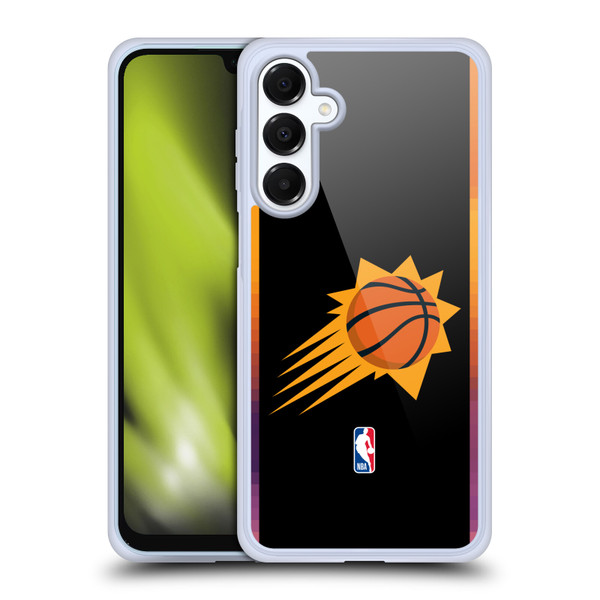 NBA Phoenix Suns Logo Black Design Soft Gel Case for Samsung Galaxy A16 5G & MagSafe