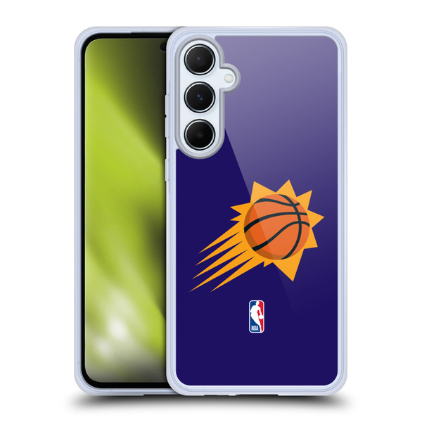 NBA Phoenix Suns Logo Purple Soft Gel Case for Samsung Galaxy A55 5G