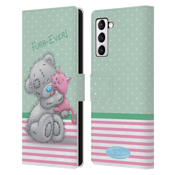 Me To You Classic Tatty Teddy Cat Pet Leather Book Wallet Case Cover For Samsung Galaxy S21+ 5G