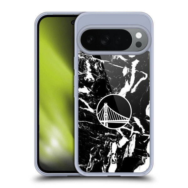 NBA Golden State Warriors Black Marble Soft Gel Case for Google Pixel 10