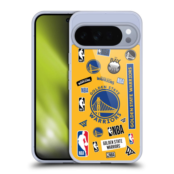 NBA Golden State Warriors Sticker Collage Soft Gel Case for Google Pixel 10 Pro XL